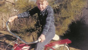 James O'Neal as a child on bicycle