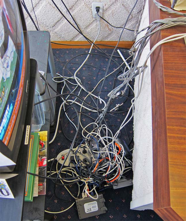 Shown is another example of some messy upkeep.