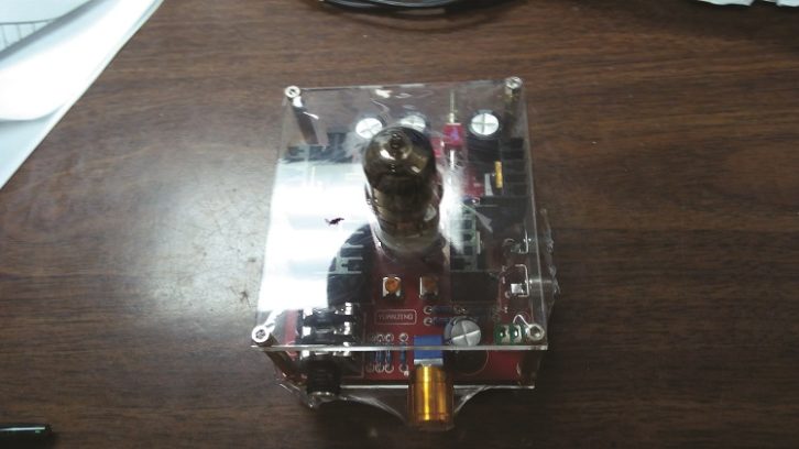 The Yuanjing 6N11 Headphone Amplifier out of the box. 