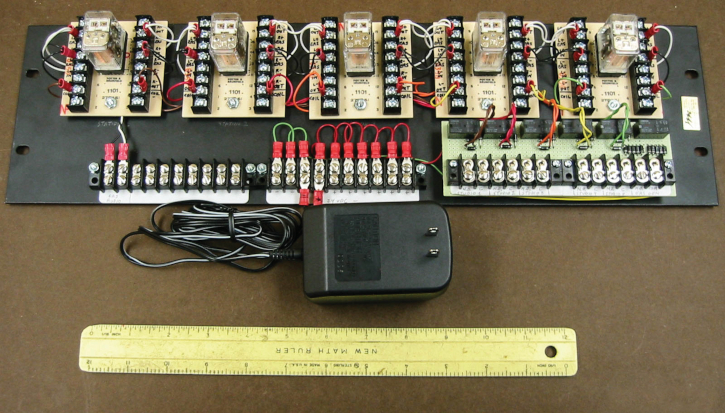 hand-built radio EAS relay panel
