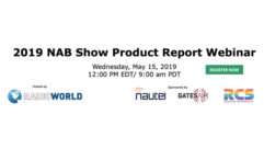 2019 NAB Show Product webinar