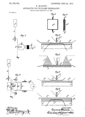 Marconi, patent