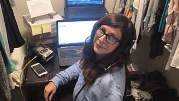 Debbie Feinstein WTOP remote broadcasting in her closet