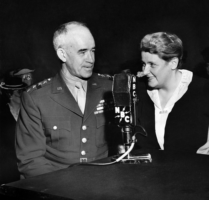 Mary Margaret McBride NBC and Omar Bradley