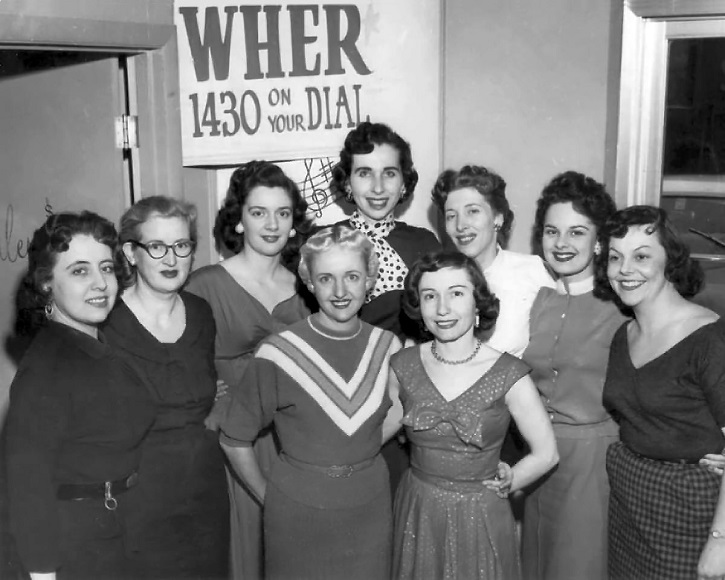 Women employees at WHER Memphis 1955