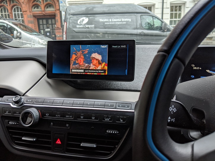 visual content in the car