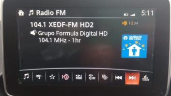 Grupo Formula HD Radio metadata display