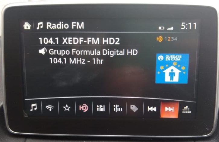 Grupo Formula HD Radio metadata display