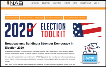 NAB Election Toolkit webpage