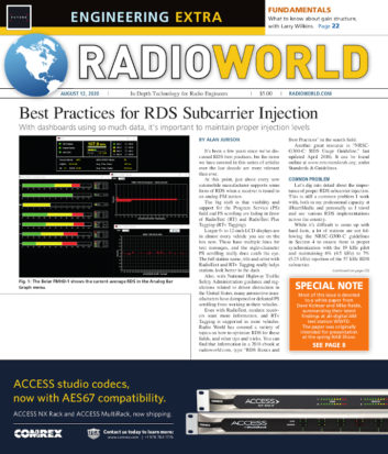 Radio World Engineering Extra