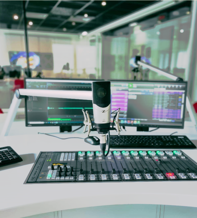 New studio view of RTK 103FM