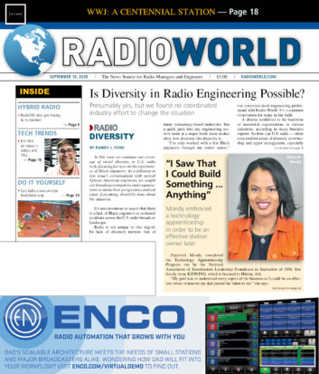 September 16 Issue of Radio World Michael Bolton Can Be 300 Times Worse