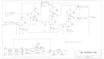 Headphone amp schematic, Curt Yengst