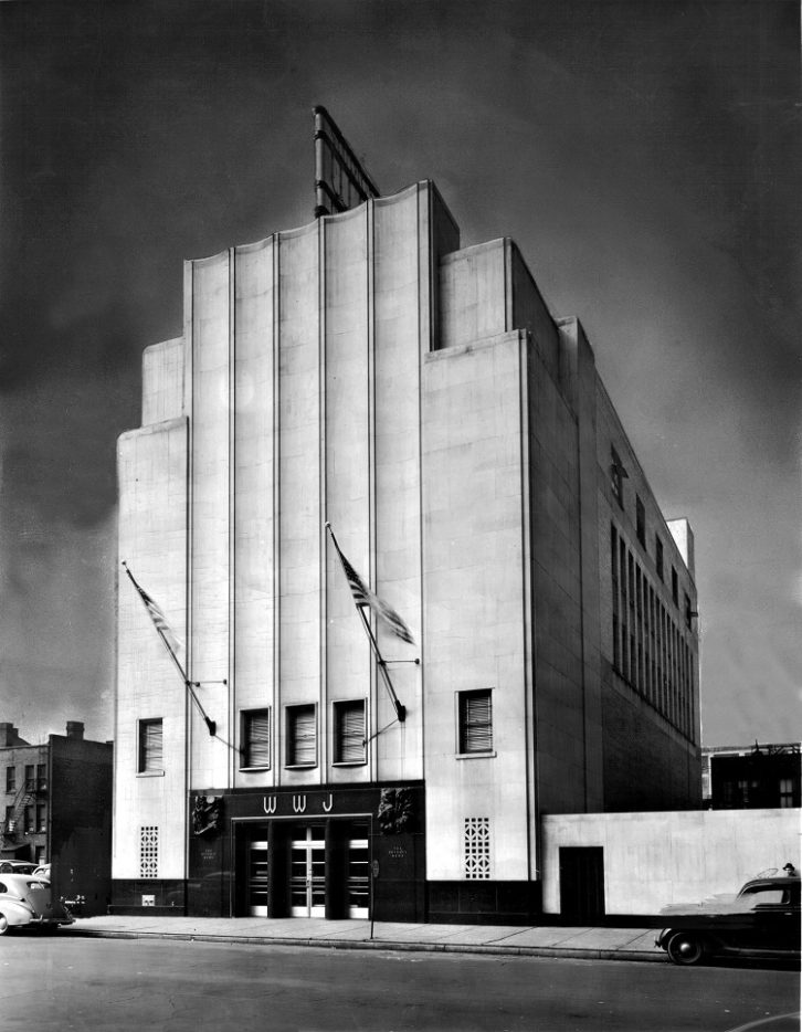 WWJ detroit news radio building 1940