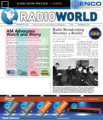 Radio World, Sept. 30, 2020, digital edition