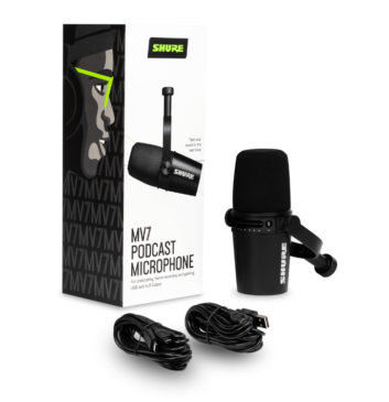 Shure, microphones, radio microphones, podcast microphones