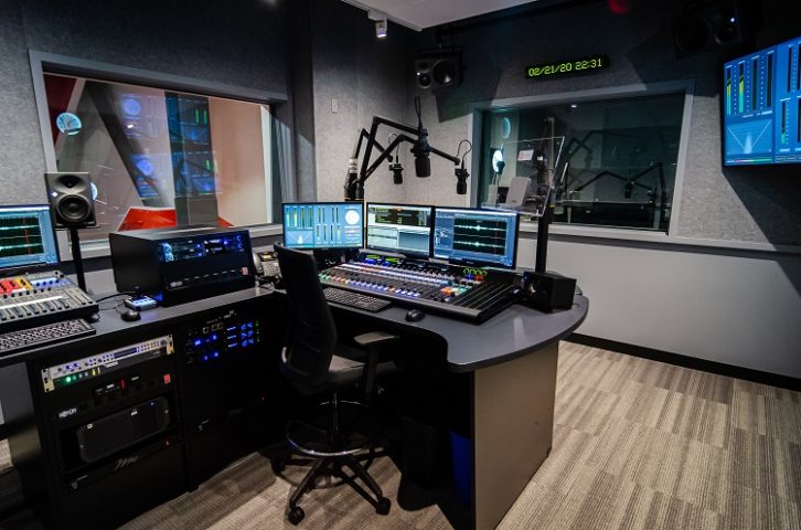 The Master Control studio at the new KING-FM facility.