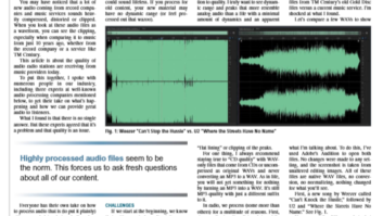 page of Radio World with audio crisis story