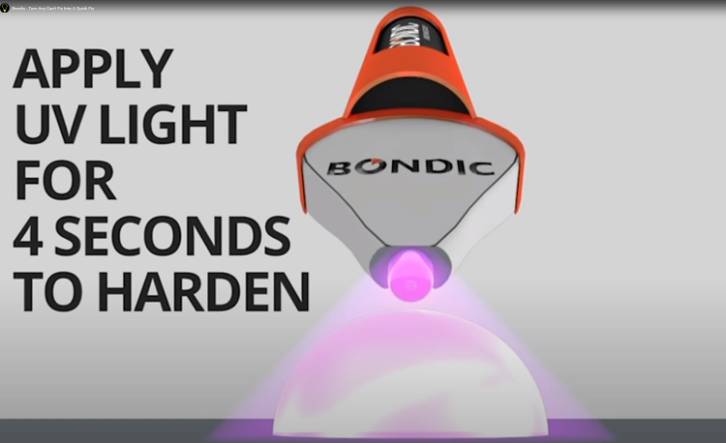 Bondic adhesive promotional image