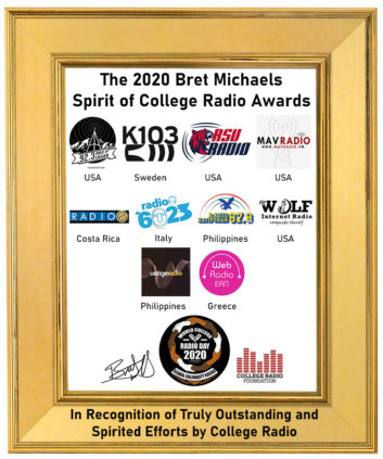 Award recipients World College Radio Day 2020