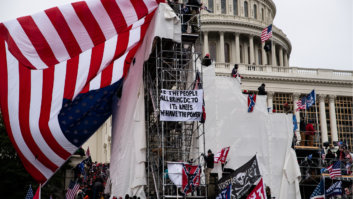 Capitol attack flag signs Jan 6 2021 Alejandro Alvarez WTOP