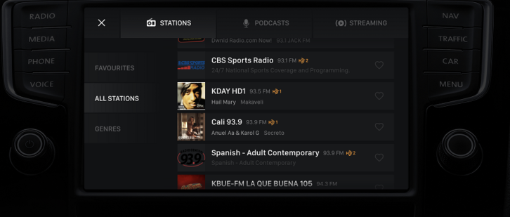 DTS Connected Radio Now Playing image
