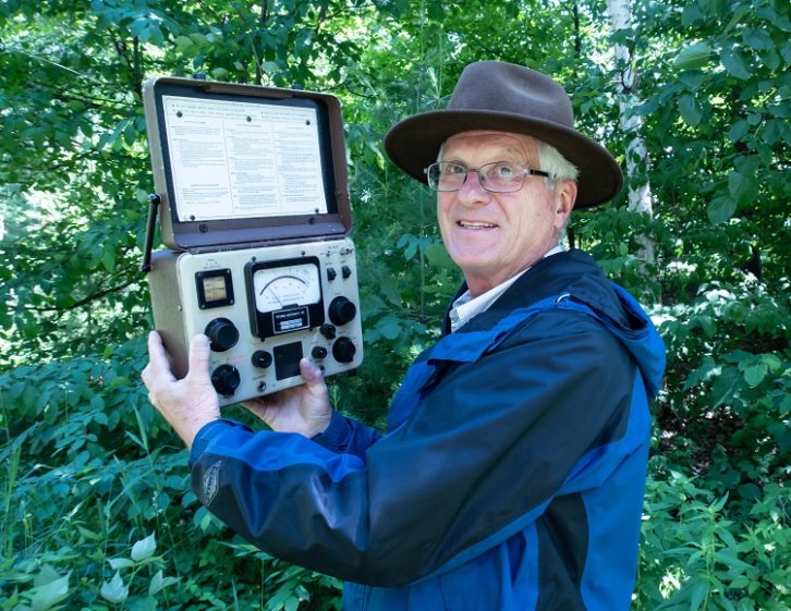 Mark Persons taking field intensity measurements