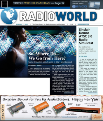 Radio World issue cover Feb 17 2021