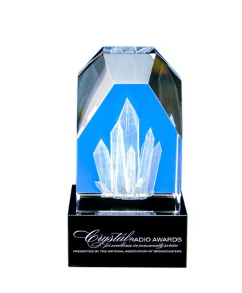 NAB Crystal Radio Award trophy