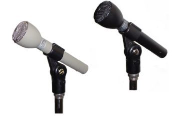 Electro-Voice EV635A microphones in grey and black