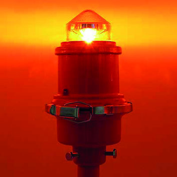 L-810 LED red obstruction light from Flight Light Inc.