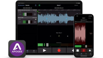 Apogee, smartphone apps, tabelt apps, audio recording apps, audio recording software, Mac iOS