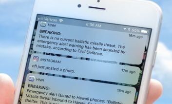 Hawaii false missile alert message