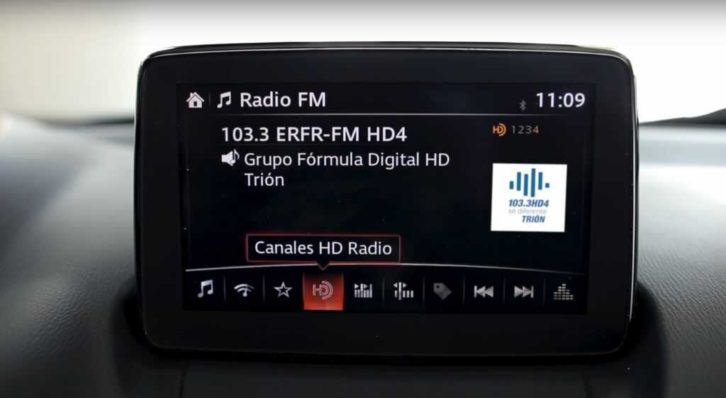 HD Radio dashboard display in Mexico