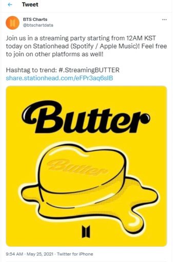 Stationhead, Butter, K-Pop, BTS