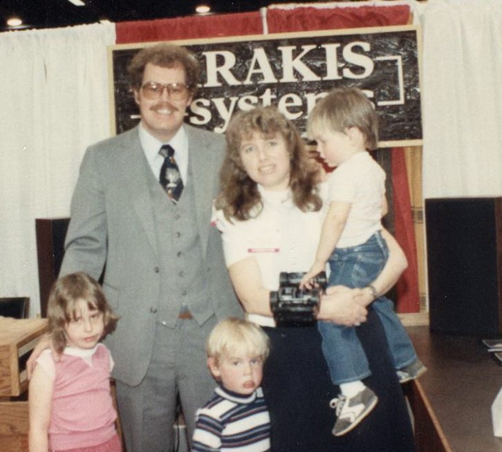 Melissa, Mike, Aaron, Gloria and Ben Palmer in 1984