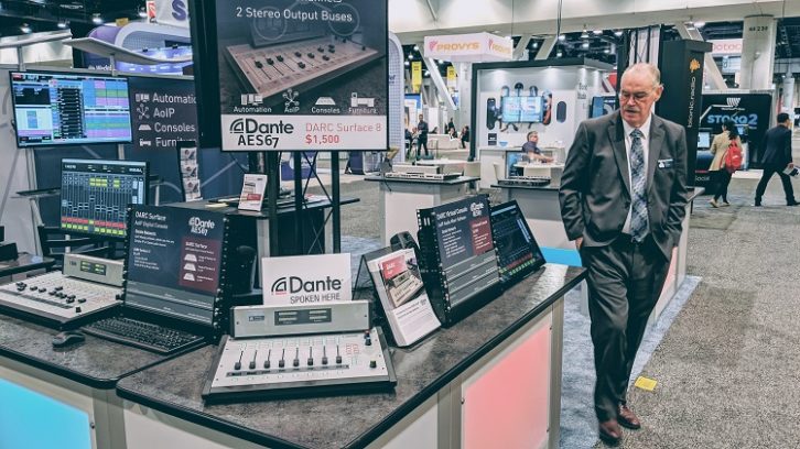 Mike Palmer in Arrakis booth at NAB Show 2019