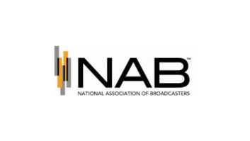 NAB logo white frame