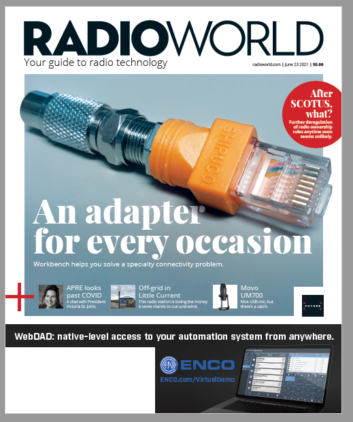 Radio World, Aug. 4 2021, F connector, AES AoIP connector