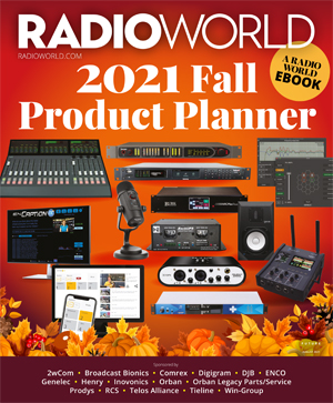 Cover of Radio World ebook Fall Product Planner 2021