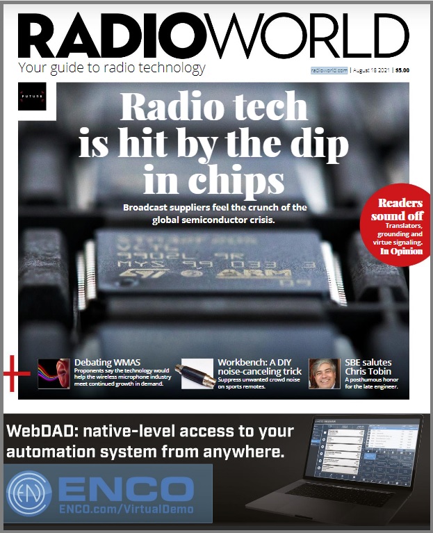 Radio World Aug 18 cover page