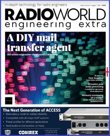 Cover of Radio World Engineering Extra August 11 2021