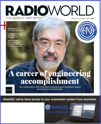 Cover of Radio World Oct 27 2021 issue