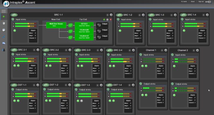 Intraplex Ascent user screen