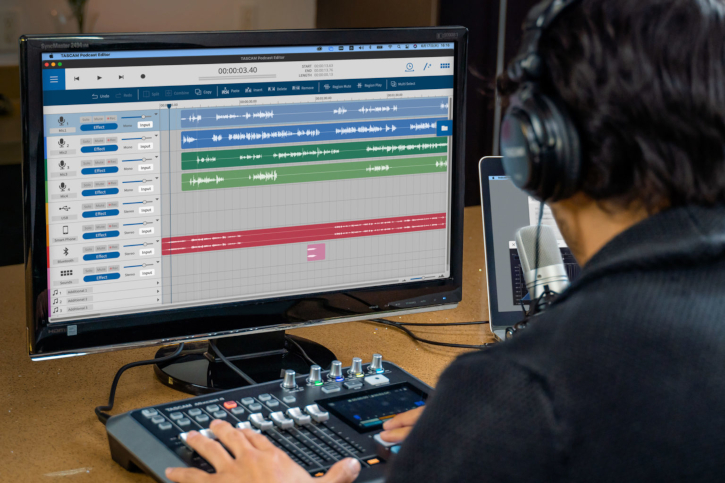 Tascam Podcast Editor, audio editing software