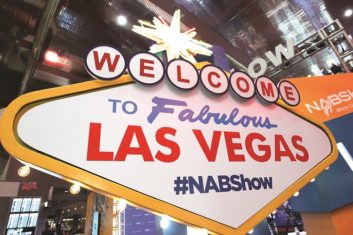 Welcome to Las Vegas and NAB Show sign