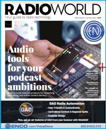 cover of Radio World Nov. 24 issue 2