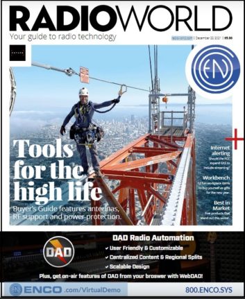 cover of Radio World Dec 22 2021 issue 