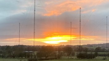 Wooferton antenna farm in the UK