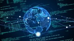 Digital globe concept image